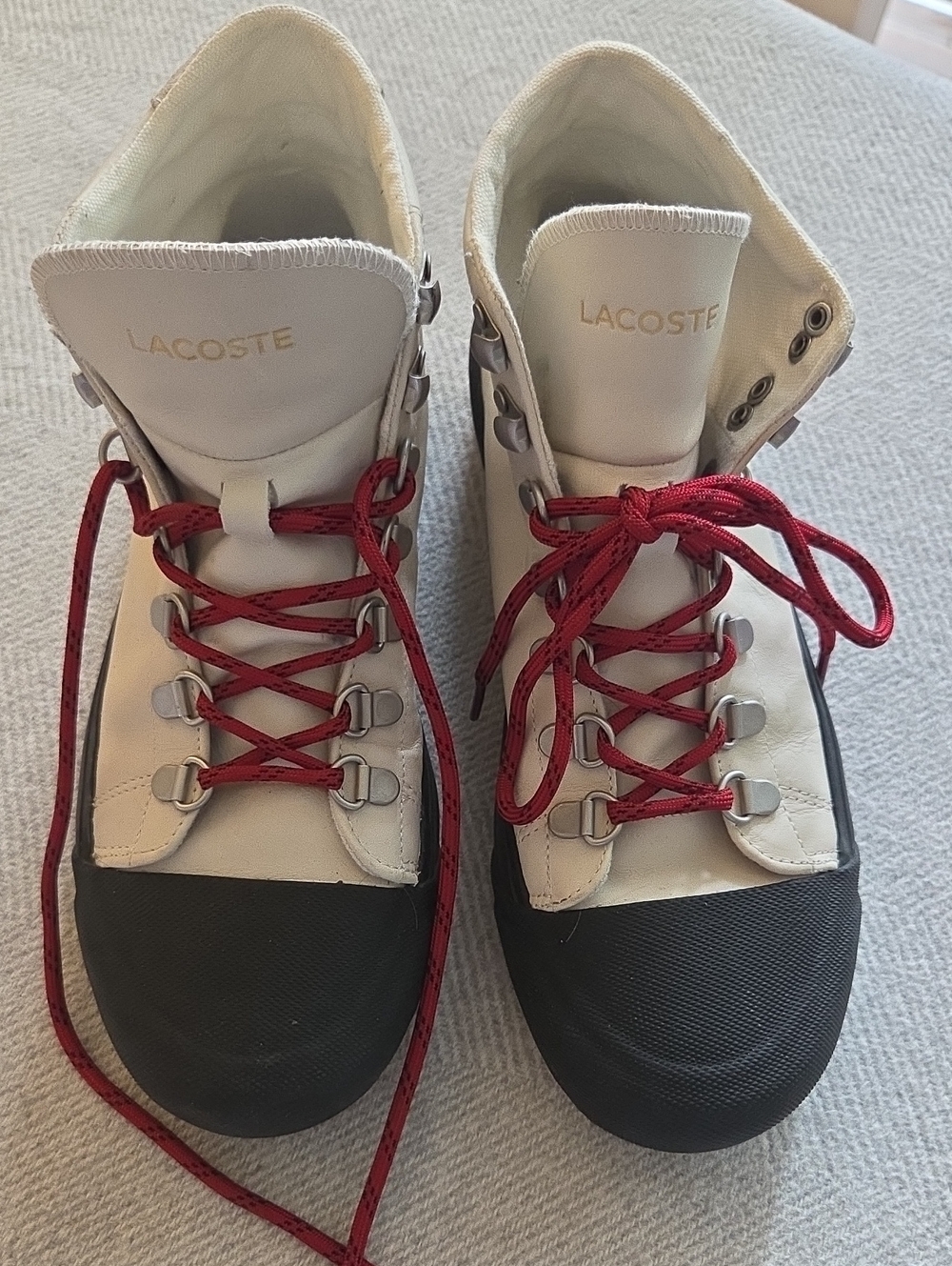 Lacoste White High-Top Sneakers